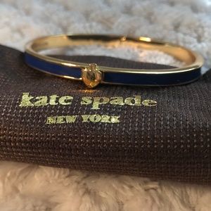 Kate Spade Spade Blue Bangle Thin Hinge Bangle